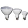 12-LEDBR30-11W-D BR shape 11W LED dimmable light bulb. Edison E-26 medium screw base fits standard socket.
