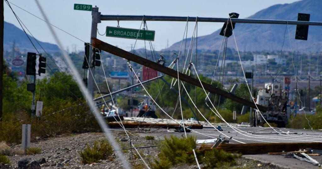 Hurricane Ernesto leaves down powerlines