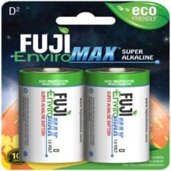 Fuji EnviroMAX D Battery - Two Batteries in Blister packaging