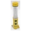 Automotive flashlight with strobe. Yellow end caps with plastic lantern cover.