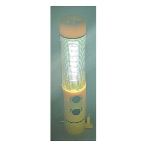 Vehicle Safety Flashlight displaying white COB lantern 500x500pxl