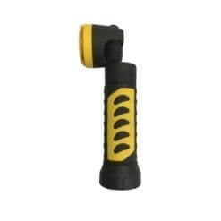 Enviromax Auto Flashlight 127 Black and yellow textured grip flashlight with articulating head and LED COB lantern.