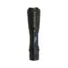 EnviroMax LED Flashlight 132 Black body flashlight with textured top and push button tail end green switch