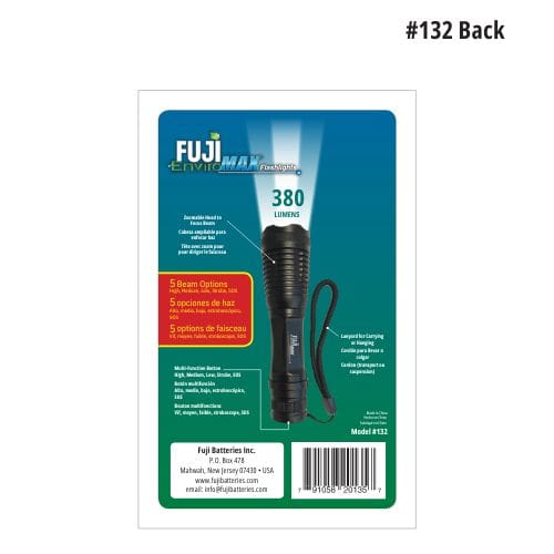 Fuji EnviroMax Flashlight 1329 Packaging Insert Card Back