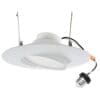 LED Gimble Light with connector. Light Angle View